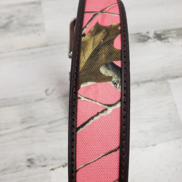 Browning pink camo belt women's 30 leather hunting - Picture 7 of 8